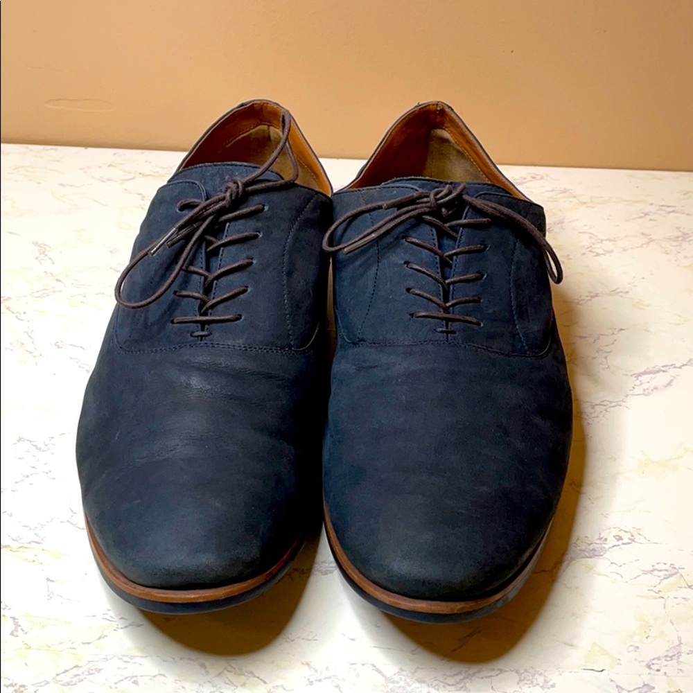 Aldo Men’s Size 12- Navy Blue Suede Dress Shoes